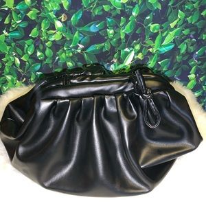 Black up leather bag